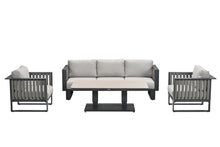 Load image into Gallery viewer, Florence 3 Seat Sofa Set ( With 2 Chairs, Hydraulic Table & Bench )