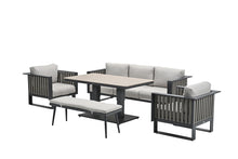 Load image into Gallery viewer, Florence 3 Seat Sofa Set ( With 2 Chairs, Hydraulic Table & Bench )