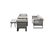 Load image into Gallery viewer, Florence 3 Seat Sofa Set ( With 2 Chairs, Hydraulic Table & Bench )