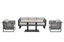 Load image into Gallery viewer, Florence 3 Seat Sofa Set ( With 2 Chairs, Hydraulic Table & Bench )