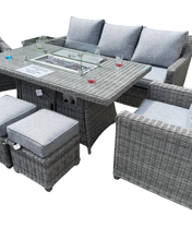 Load image into Gallery viewer, The Panama Fire Pit Dining Set