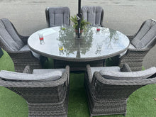 Load image into Gallery viewer, Hatherton 6 Seat Oval Dining Set