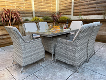Load image into Gallery viewer, The Santorini 6 seater Fire Pit Set