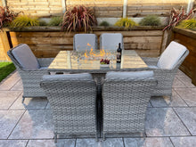 Load image into Gallery viewer, The Santorini 6 seater Fire Pit Set