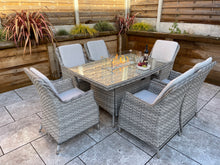 Load image into Gallery viewer, The Santorini 6 seater Fire Pit Set