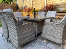 Load image into Gallery viewer, The Santorini 6 seater Fire Pit Set