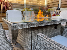 Load image into Gallery viewer, The Santorini 6 seater Fire Pit Set
