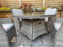 Load image into Gallery viewer, The Santorini square 4 seater fire pit set-