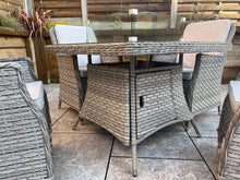 Load image into Gallery viewer, The Santorini square 4 seater fire pit set-