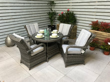 Load image into Gallery viewer, The Florida 4 seat Round Dining Set