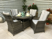 Load image into Gallery viewer, The Florida 4 seat Round Dining Set
