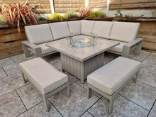 Load image into Gallery viewer, The Orlando L Shape Dining Fire Pit Set