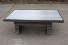 Load image into Gallery viewer, The Antigua Dining Set (ceramic printed glass) with adjustable table