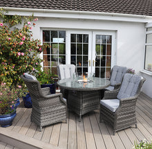 Load image into Gallery viewer, Hatherton 4 Seat Round Fire Pit Set
