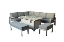 Load image into Gallery viewer, NEW 2025 Toledo Corner Dining with Firepit Table