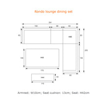 Load image into Gallery viewer, The Sardinia Lounge Dining Set