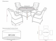 Load image into Gallery viewer, Hatherton 4 Seat Round Fire Pit Set