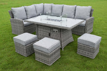 Load image into Gallery viewer, The Panama Fire Pit Dining Set