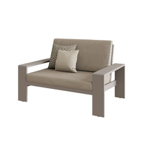 Load image into Gallery viewer, Orlando Curved Large Corner Fire Pit Dining Set ( optional love bench )