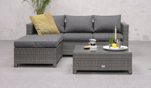 Load image into Gallery viewer, Cassis Chaise Rattan- Corner Lounge- L Shape Set- Grey