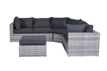 Load image into Gallery viewer, Milan Rattan- Corner Lounge- L Shape Set- With or Without Matching Chair- Cloudy Grey