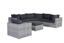 Load image into Gallery viewer, Milan Rattan- Corner Lounge- L Shape Set- With or Without Matching Chair- Cloudy Grey