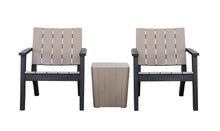 Load image into Gallery viewer, Denver Polypropylene- Bistro Set - Wood Grain Effect