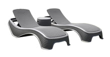 Load image into Gallery viewer, Denver Polypropylene- Sun Lounger and Ice Bucket Set- Grey