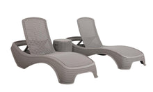 Load image into Gallery viewer, Denver Polypropylene- Sun Lounger and Ice Bucket Set- Grey