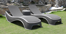 Load image into Gallery viewer, Denver Polypropylene- Sun Lounger and Ice Bucket Set- Grey