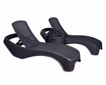 Load image into Gallery viewer, Denver Polypropylene- Sun Lounger and Ice Bucket Set- Black