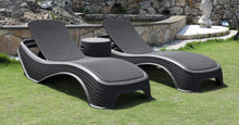 Load image into Gallery viewer, Denver Polypropylene- Sun Lounger and Ice Bucket Set- Black