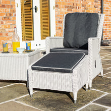 Load image into Gallery viewer, Burley Rattan- Lounge Set- Reclining Chairs- Charcoal Grey