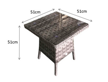 Load image into Gallery viewer, Hatherton Rattan- Two Seater Foot Stall Set- Grey