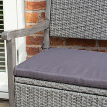 Load image into Gallery viewer, Burley Rattan- Storage Bench- Grey