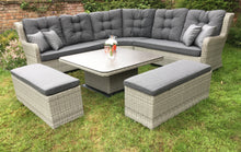 Load image into Gallery viewer, The Valletta High Back Dining Set Hydraulic Table