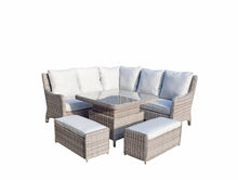 Load image into Gallery viewer, The Bermuda Square Corner Dining- High Low Table- Grey
