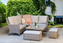 Load image into Gallery viewer, The Bermuda Square Corner Dining- High Low Table- Grey