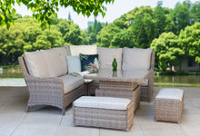 Load image into Gallery viewer, The Bermuda Square Corner Dining- High Low Table- Grey