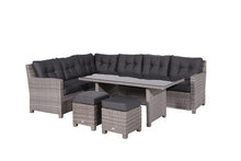 Load image into Gallery viewer, Brittany Rattan 5 Piece Dining Set- Grey