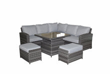 Load image into Gallery viewer, Keswick Rattan- Corner Dining Set- Grey