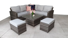 Load image into Gallery viewer, Keswick Rattan- Corner Dining Set- Grey