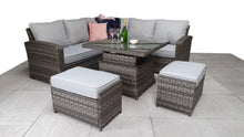 Load image into Gallery viewer, Keswick Rattan- Corner Dining Set- Grey