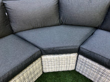 Load image into Gallery viewer, Milan Rattan- Corner Lounge- L Shape Set- With or Without Matching Chair- Cloudy Grey