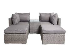 Load image into Gallery viewer, Mirage 4 Seater 5pc Multi Setting Relaxer Set- Grey