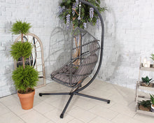 Load image into Gallery viewer, Hanging pod chair- Grey- Fold Away