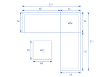 Load image into Gallery viewer, Reims Rattan- Corner Lounge- L Shape Set- Cloudy Grey