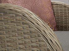 Load image into Gallery viewer, Miami High Back Coffee Dining Set- Creamy Grey Wicker