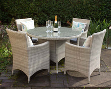 Load image into Gallery viewer, Mirage Rattan- 4 or 6 Seater Round Dining Set- Grey Or Cream