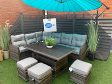 Load image into Gallery viewer, Antigua Rattan- Dining Set- Adjustable Table